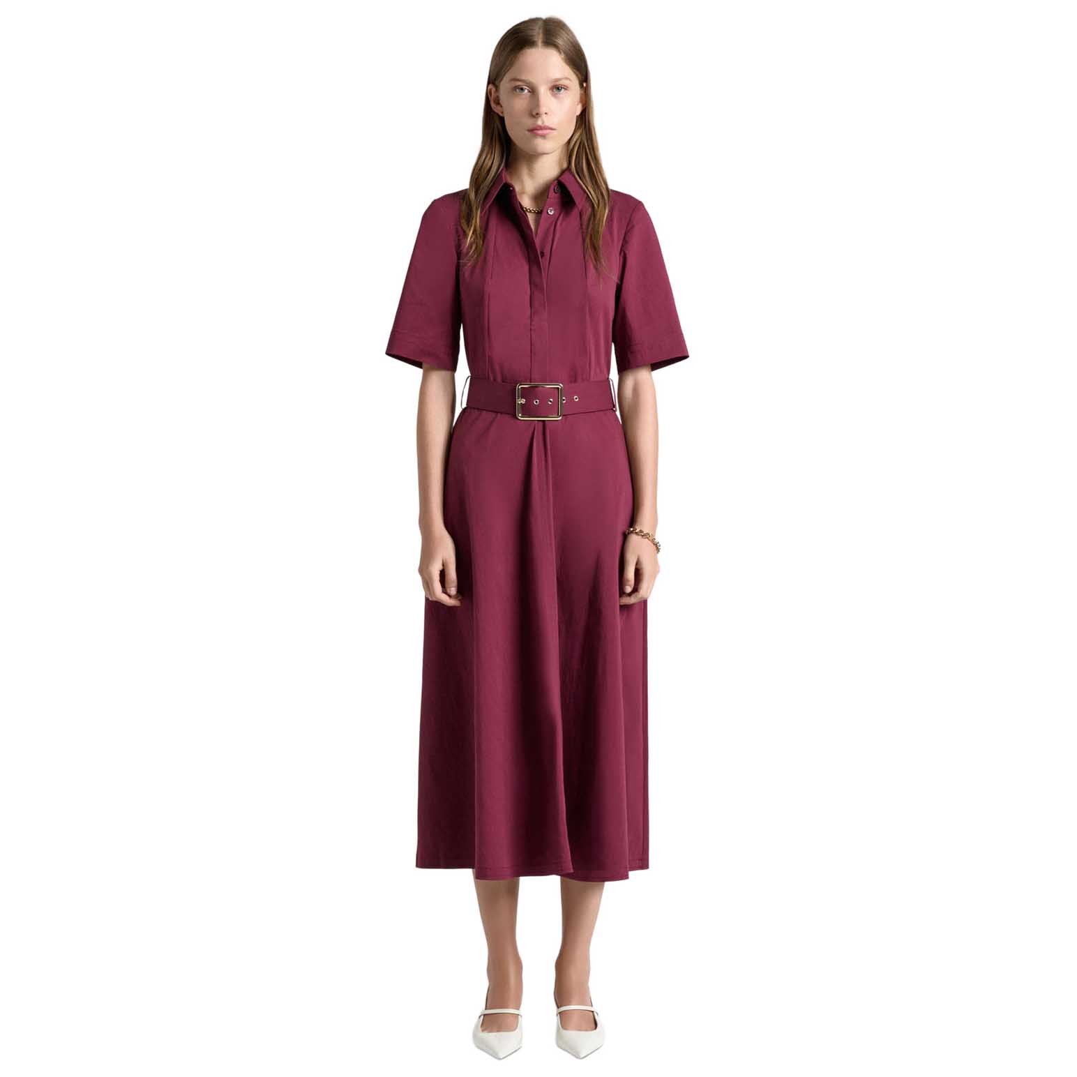 Cue Cotton Midi Shirt Dress